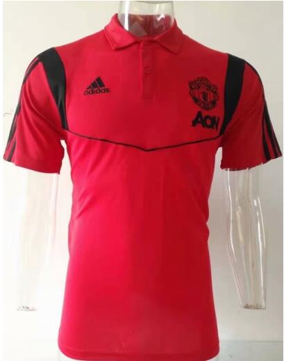 t-shirt polo Manchester United 2020 rouge
