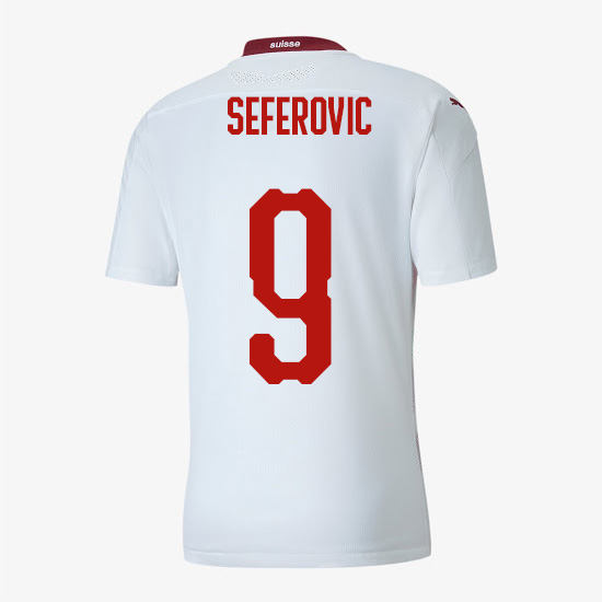 ensemble maillot haris seferovic suisse 2020-21 exterieur