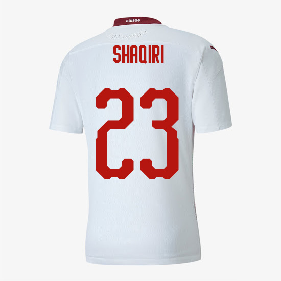 ensemble maillot xherdan shaqiri suisse 2020-21 exterieur