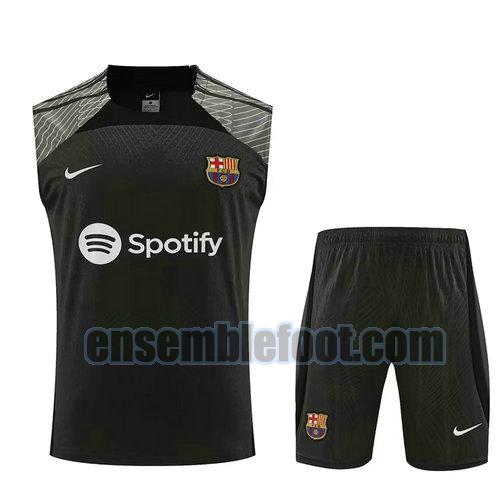 gilet chemises barcelone 2023-2024 noir