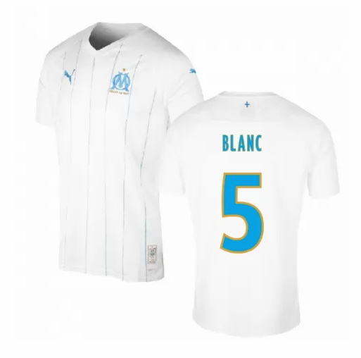 maillot blanc domicile Olympique De Marseille 2020
