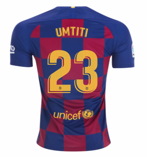 ensemble maillot Samuel Umtiti barcelone 2020 domicile