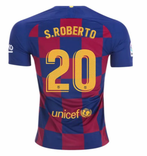 ensemble maillot Sergi Roberto barcelone 2020 domicile