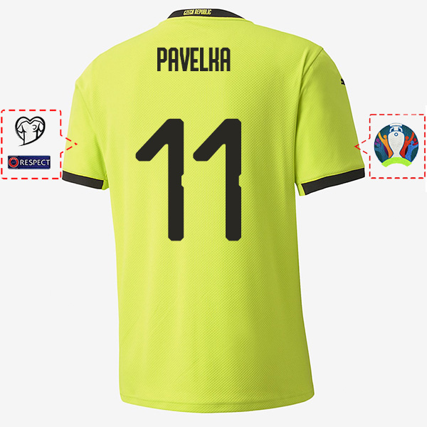 ensemble maillot tcheque david pavelka 2020-2021 exterieur
