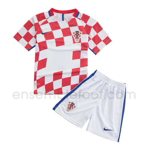 maillot ensemble enfant croatie 2016-2017 domicile