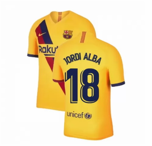 maillot jordi alba Barcelona 2020 exterieur