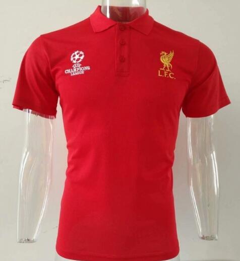 maillot polo homme Liverpool 2019-2020 rouge