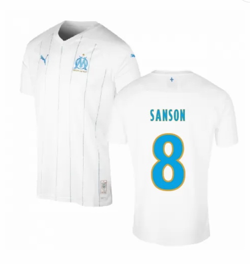 maillot sanson domicile Olympique De Marseille 2020