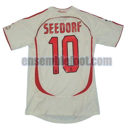 maillots ac milan 2006-2007 thaïlande exterieur seedorf 10