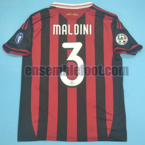 maillots ac milan 2009-2010 domicile maldini 3