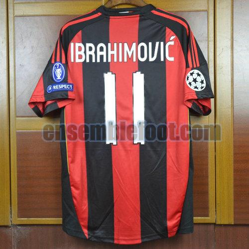 maillots ac milan 2010-2011 domicile ibrahimovic 11