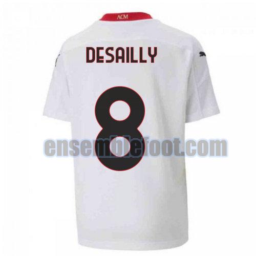 maillots ac milan 2020-2021 exterieur desailly 8