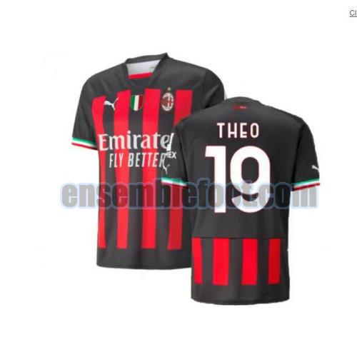maillots ac milan 2022-2023 domicile theo 19