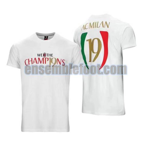 maillots ac milan 2022-2023 blanc campione pas cher