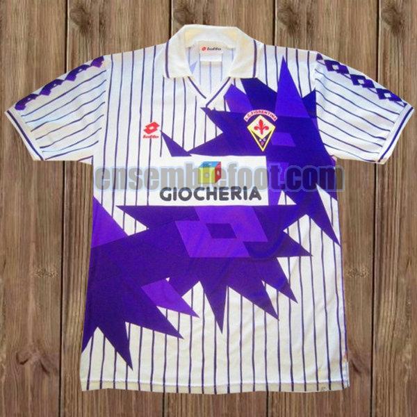 maillots acf fiorentina 1991-1992 blanc exterieur