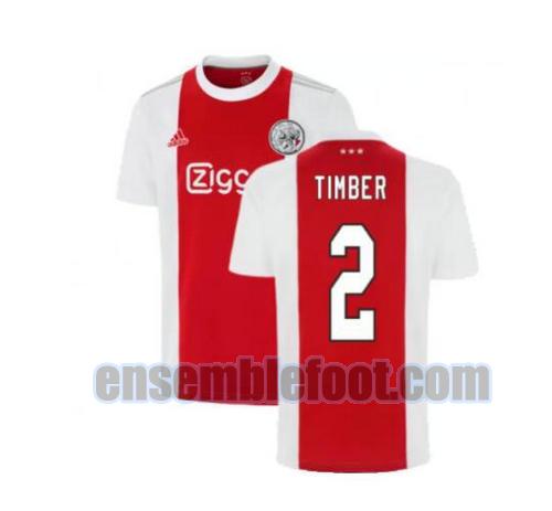maillots afc ajax 2021-2022 domicile timber 2