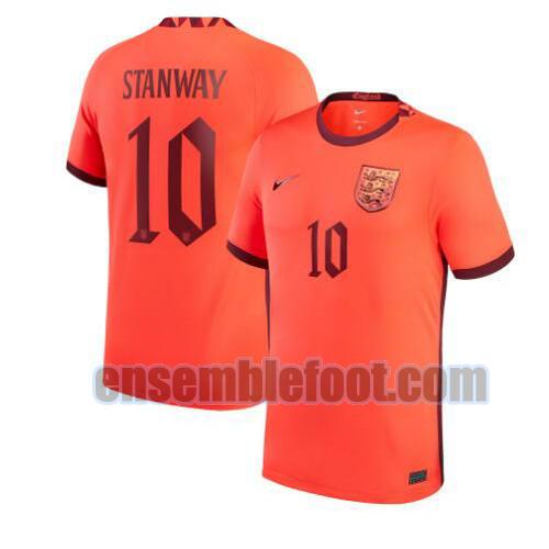maillots angleterre 2022-2023 exterieur stanway 10