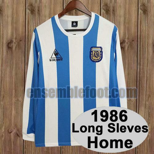maillots argentine 1986 manica lunga domicile