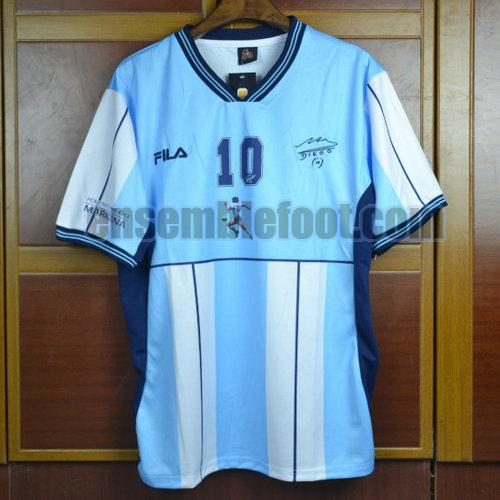 maillots argentine 2001 domicile maradona 10