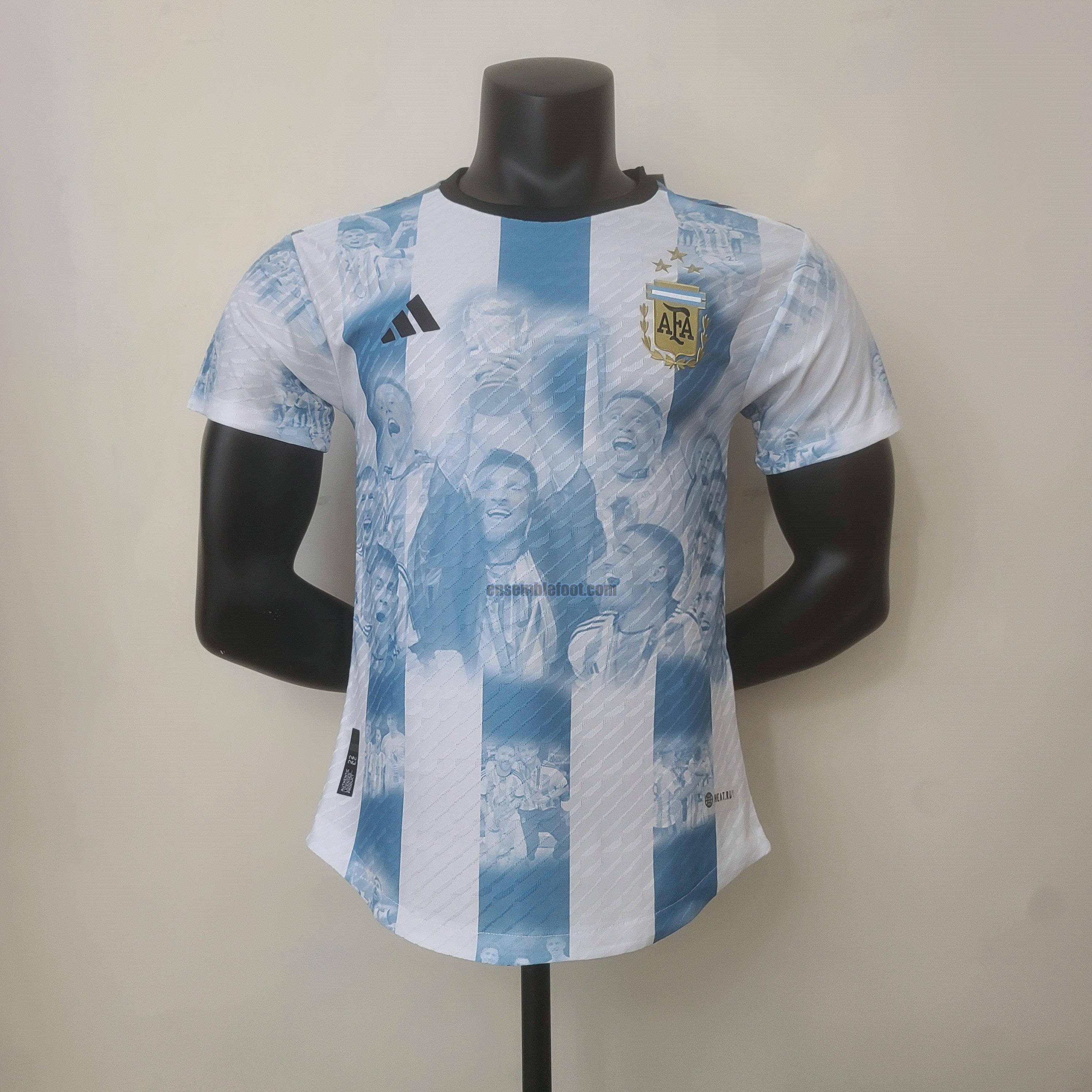 maillots argentine 2022 player version champion commemorative edition