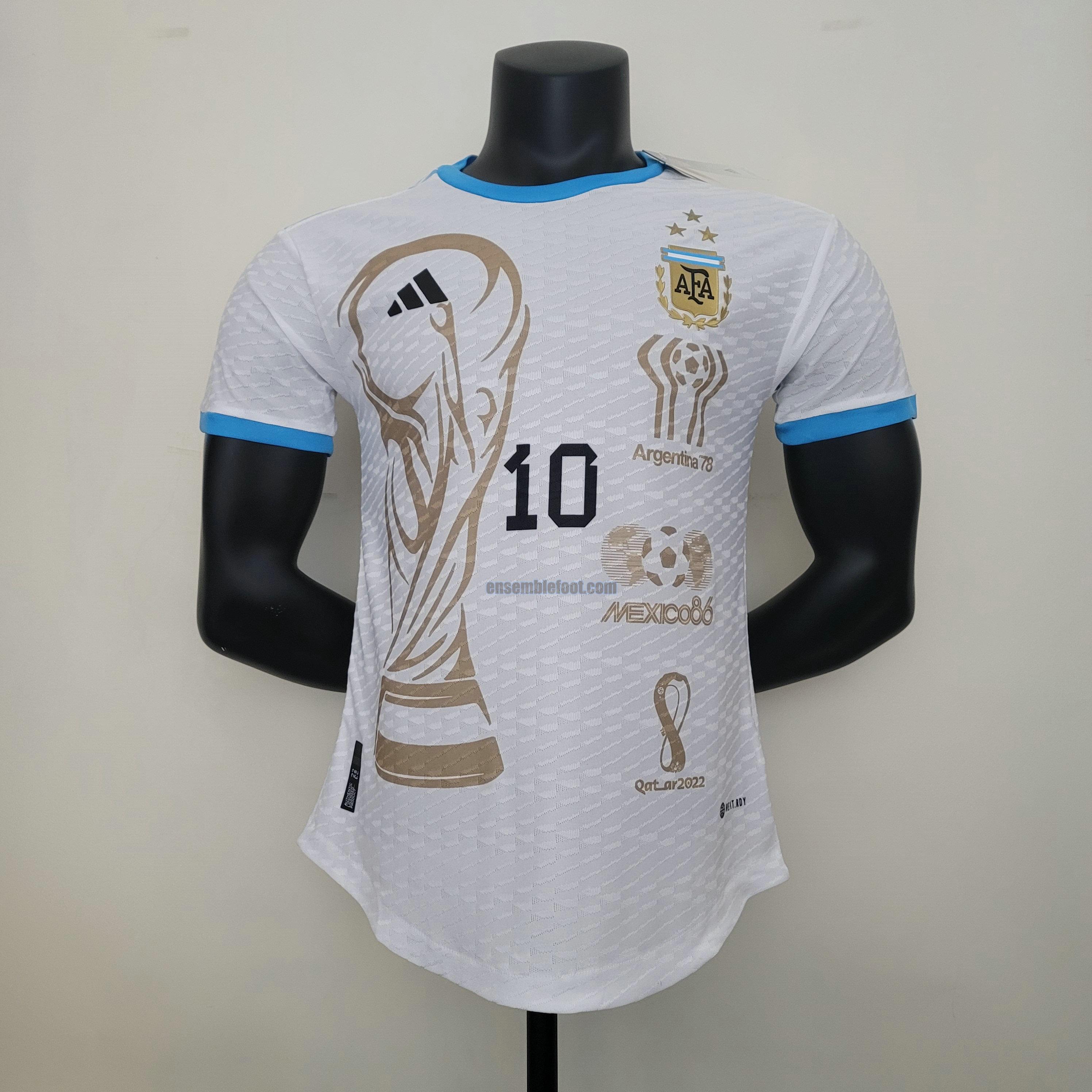 maillots argentine 2023 player version champion commemorative edition