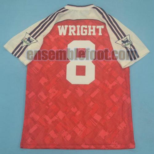 maillots arsenal 1990-1992 domicile wright 8