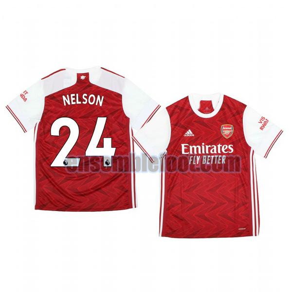 maillots arsenal 2020-2021 domicile reiss nelson 24