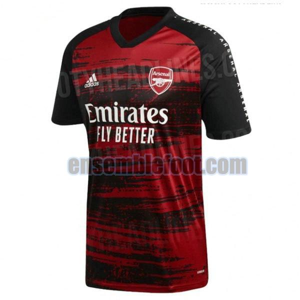 maillots arsenal 2020-2021 rouge avant le match