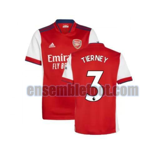 maillots arsenal 2021-2022 domicile tierney 3