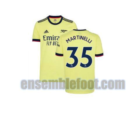 maillots arsenal 2021-2022 exterieur martinelli 35