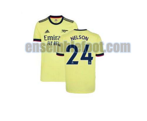 maillots arsenal 2021-2022 exterieur nelson 24