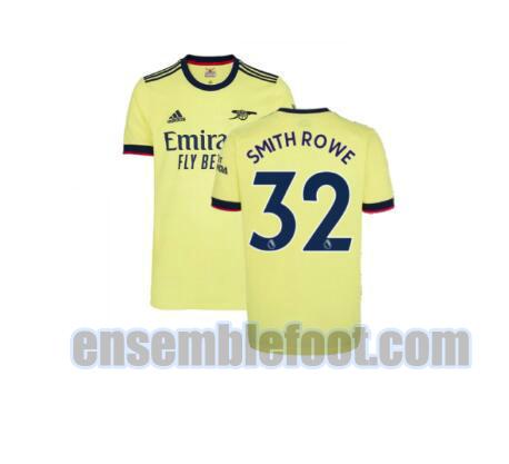 maillots arsenal 2021-2022 exterieur smith rowe 32