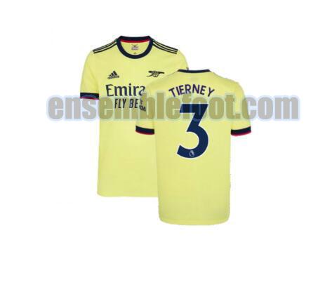 maillots arsenal 2021-2022 exterieur tierney 3