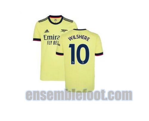 maillots arsenal 2021-2022 exterieur wilshere 10