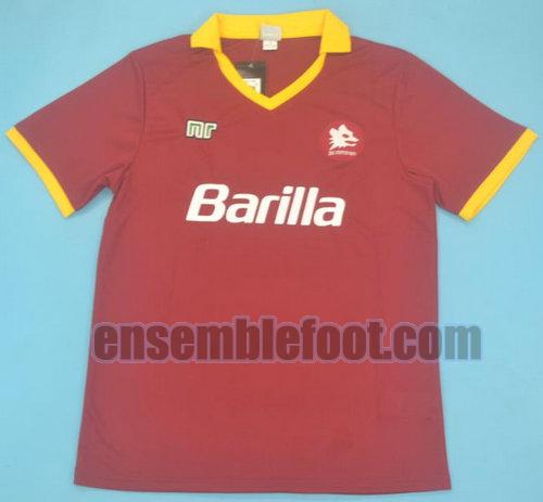 maillots as rome 1989-1990 domicile