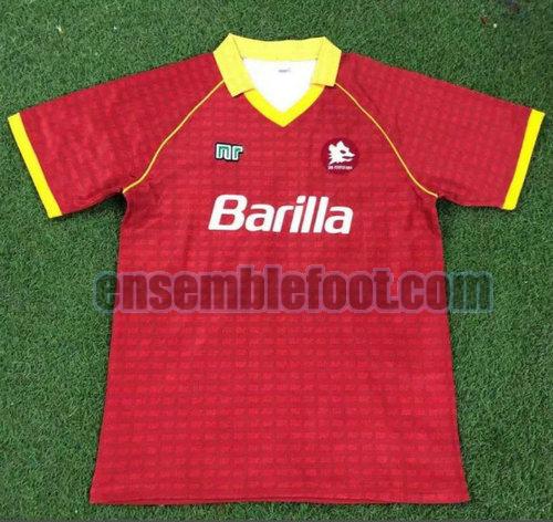 maillots as rome 1990-1991 domicile