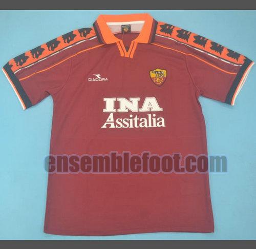 maillots as rome 1998-1999 domicile