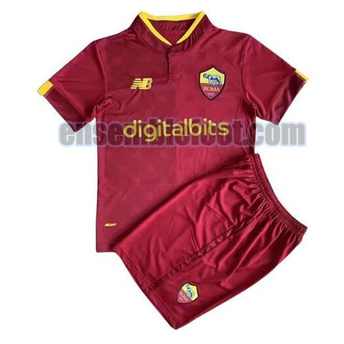 maillots as rome 2022-2023 enfant domicile