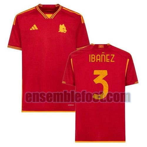 maillots as rome 2023-2024 domicile ibanez 3