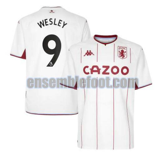 maillots aston villa 2021-2022 exterieur wesley 9