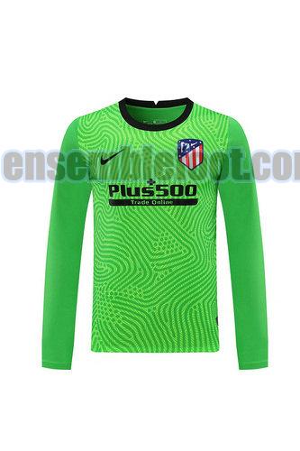 maillots atletico madrid 2020-2021 vert manches longues gardien
