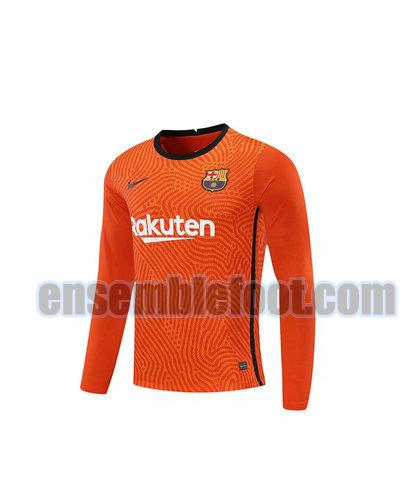 maillots barcelone 2020-2021 orange manches longues gardien