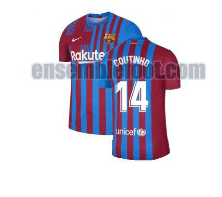 maillots barcelone 2021-2022 domicile coutinho 14