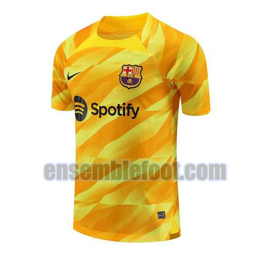 maillots barcelone 2023-2024 jaune officielle gardien