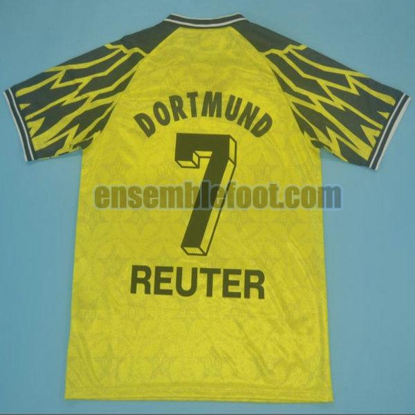 maillots borussia dortmund 1994-1995 jaune domicile reuter 7