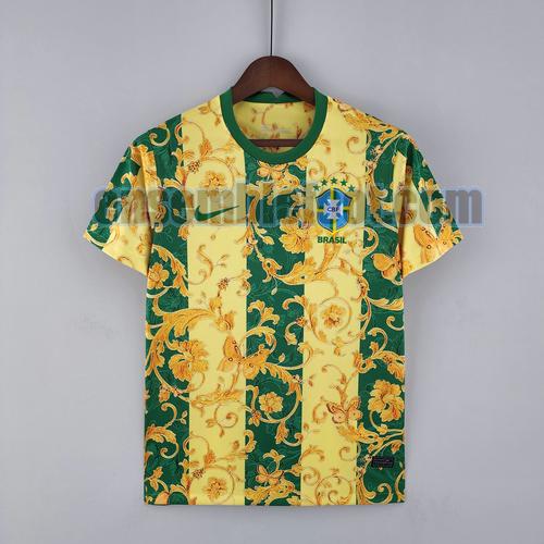 maillots brasile 2022-2023 fleur jaune vert special edition