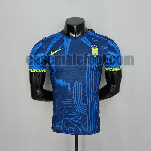 maillots brasile 2022-2023 player version bleu