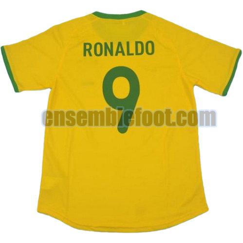 maillots brésil 2000 thaïlande domicile ronaldo 9