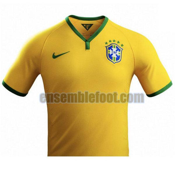 maillots brésil 2014 jaune domicile