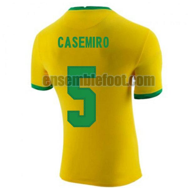 maillots brésil 2020-2021 domicile casemiro 5